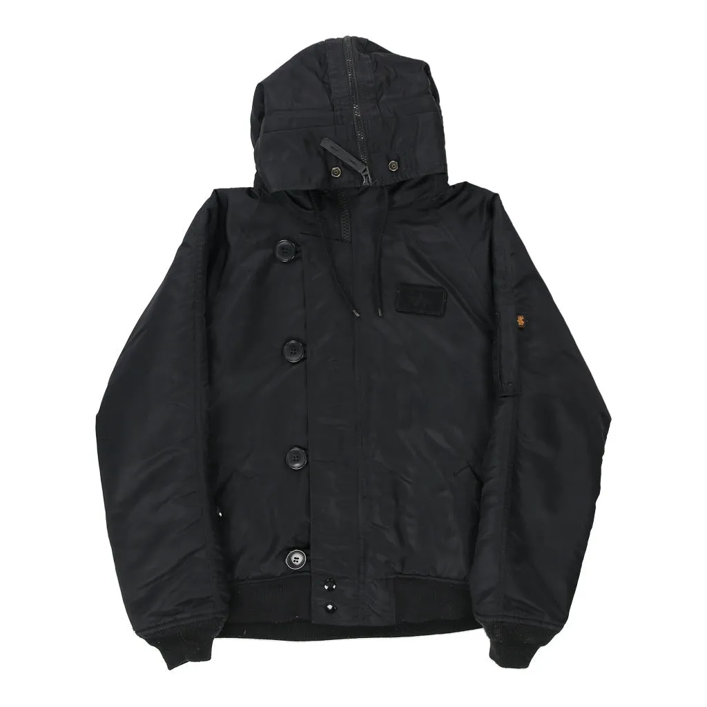 Age 14 Alpha Industries Puffer - Medium Black Polyester