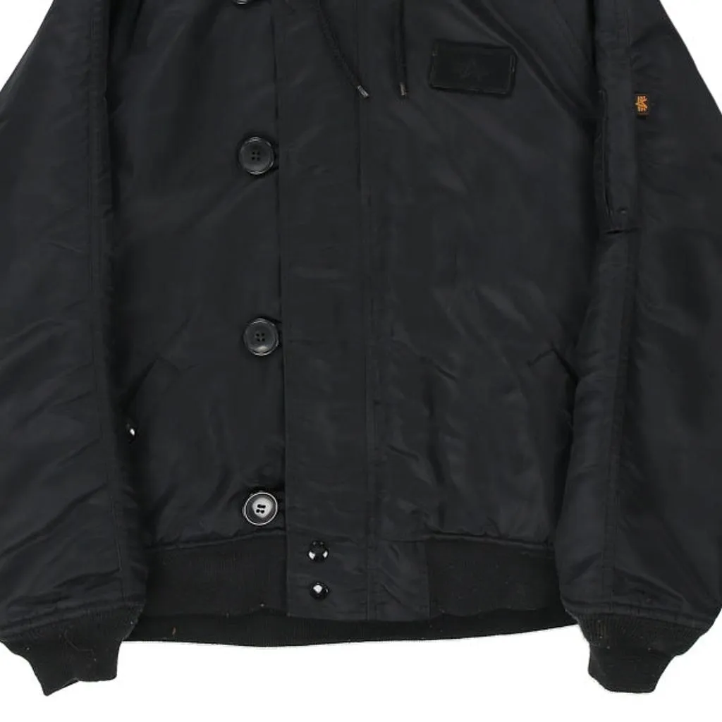 Age 14 Alpha Industries Puffer - Medium Black Polyester