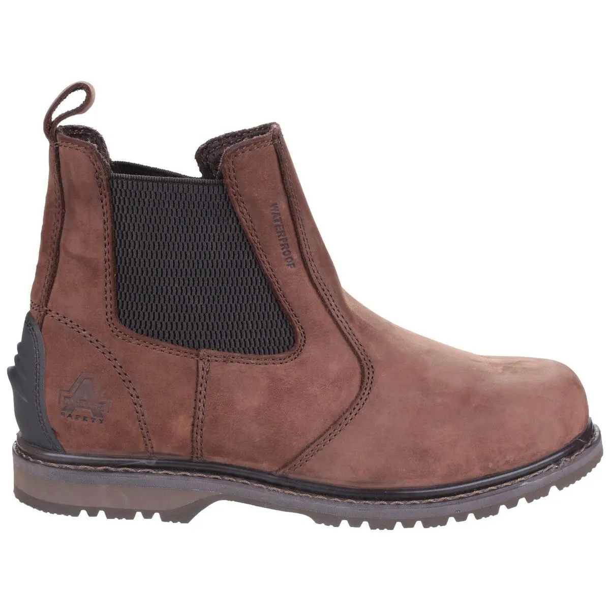 Amblers Safety AS148 Sperrin Lightweight Waterproof Pull On Dealer Safety Boot Brown