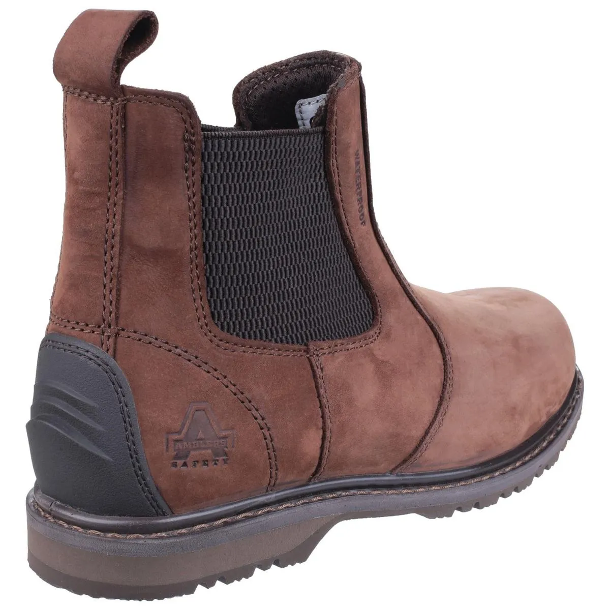 Amblers Safety AS148 Sperrin Lightweight Waterproof Pull On Dealer Safety Boot Brown