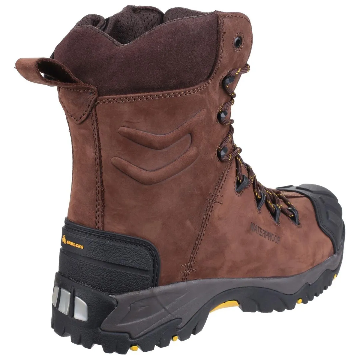 Amblers Safety AS995 Pillar Waterproof Hi-leg Lace up Safety Boot Brown