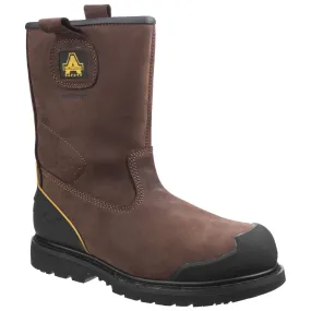 Amblers Safety FS223 Goodyear Welted Waterproof Pull on Industrial Safety Boot Brown