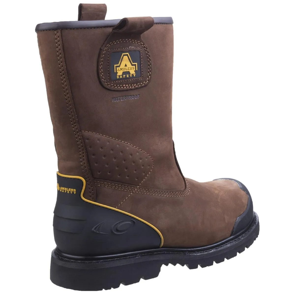 Amblers Safety FS223 Goodyear Welted Waterproof Pull on Industrial Safety Boot Brown