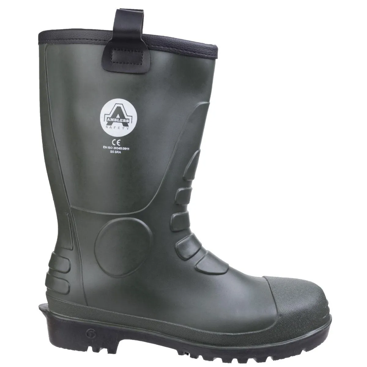 Amblers Safety FS97 PVC Rigger Safety Boot Green