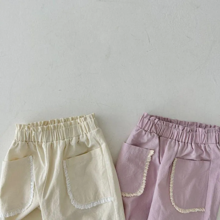 Baby Kid Girls Solid Color Pants Wholesale 24030125