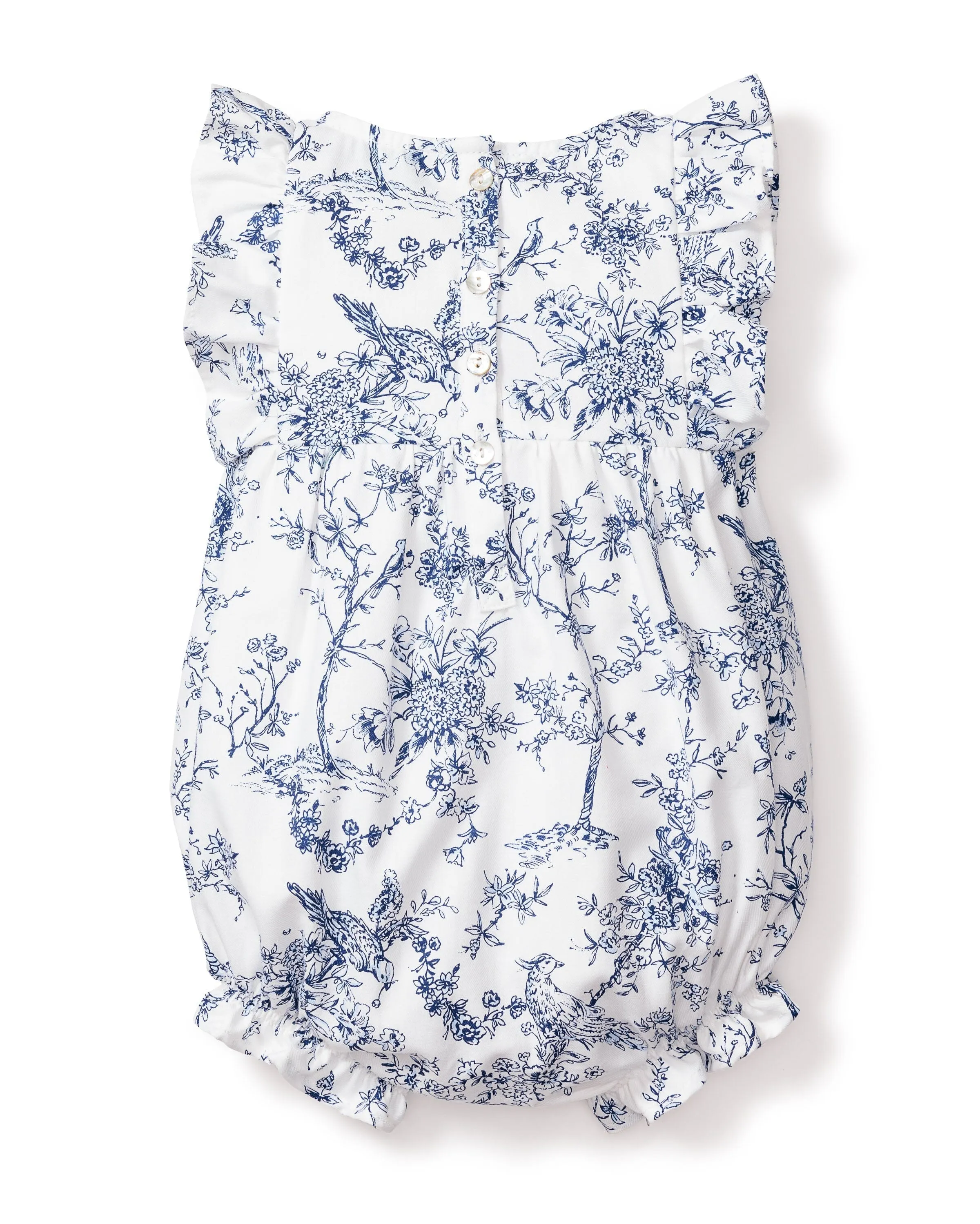 Baby's Twill Ruffled Romper | Timeless Toile