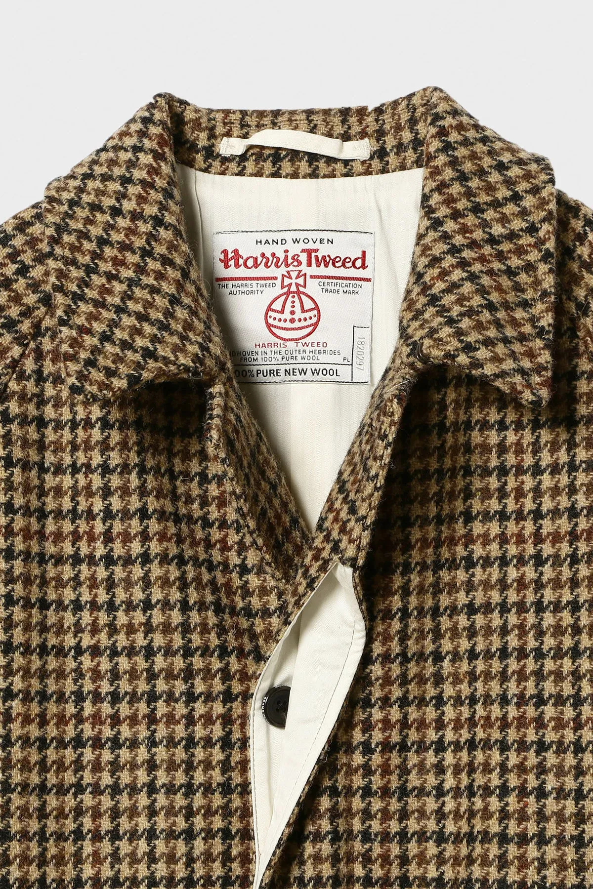 Bal Collar Coat Harris Tweed - Gun Club