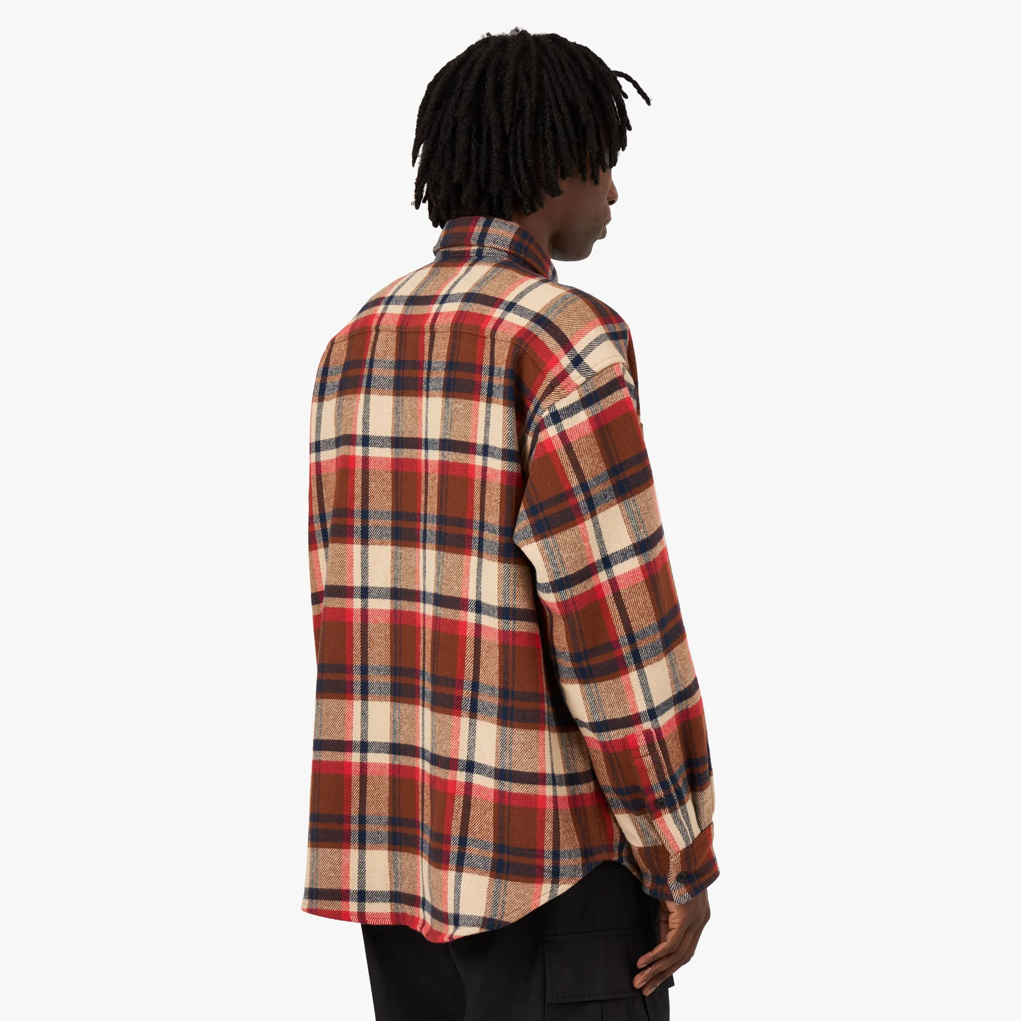 BAPE Check Ape Head One Point Flannel Shirt / Red