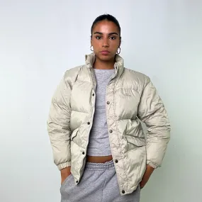 Beige Tan 90s Best Company Puffer Jacket Coat (L)