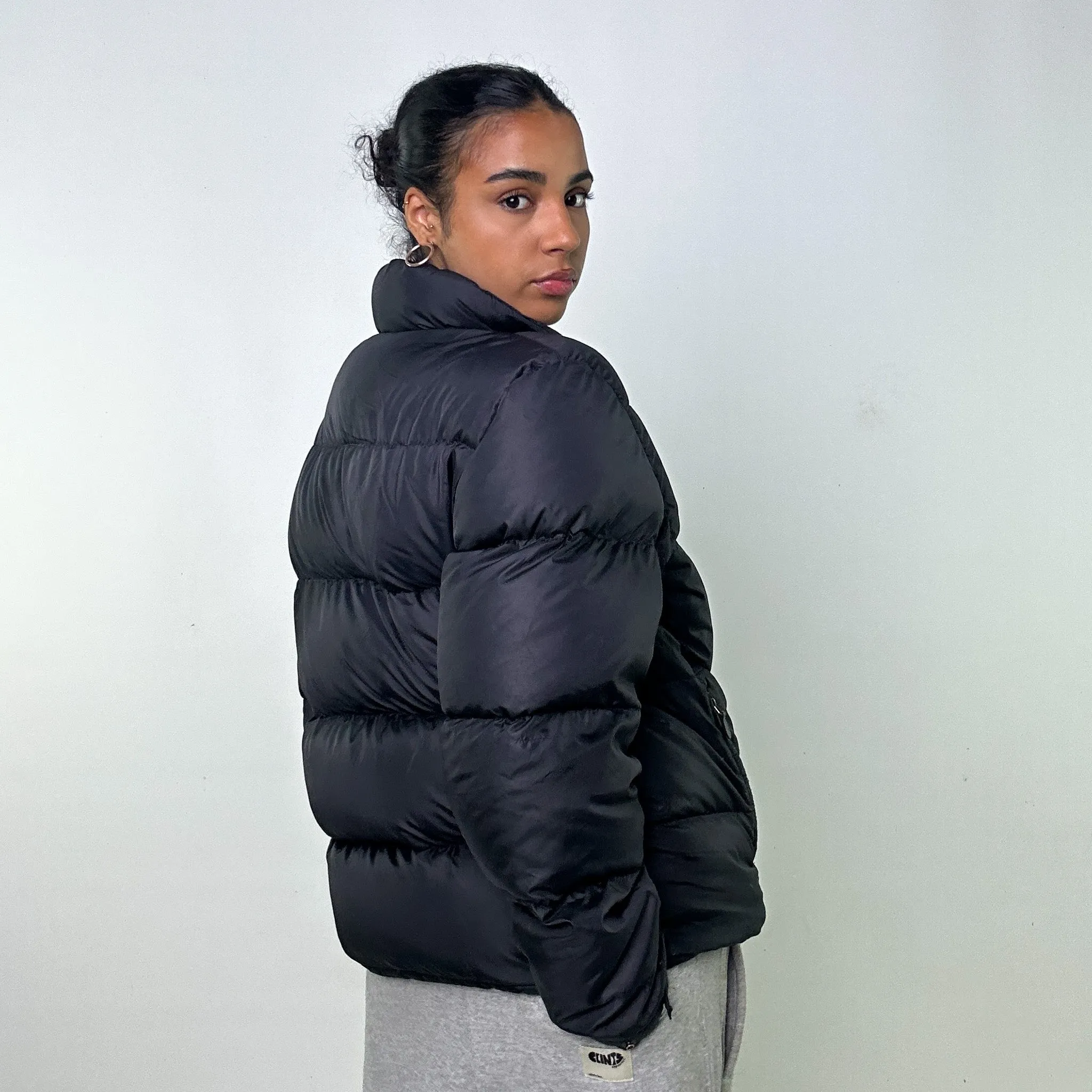 Black 90s Polo Ralph Lauren Puffer Jacket Coat (L)