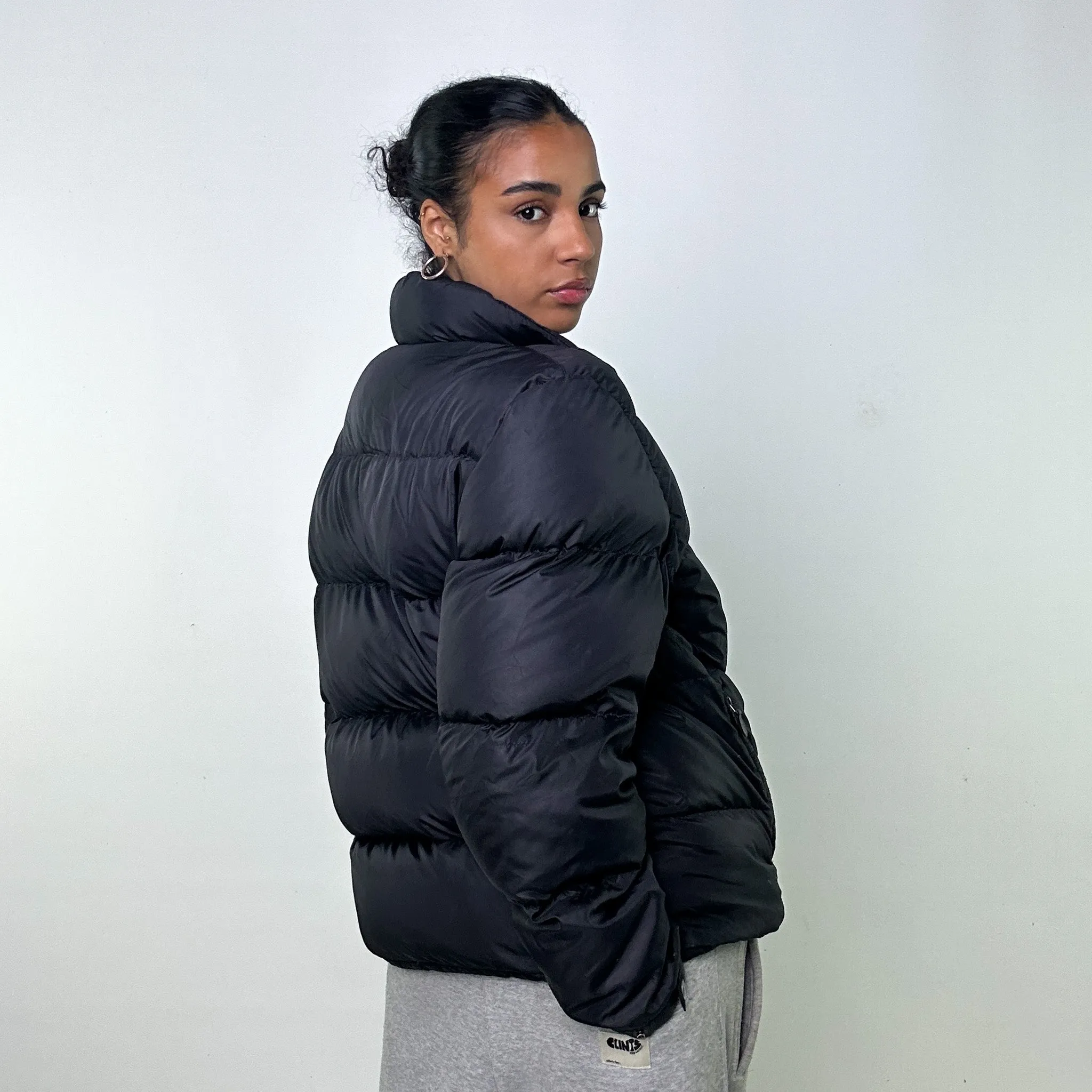 Black 90s Polo Ralph Lauren Puffer Jacket Coat (L)