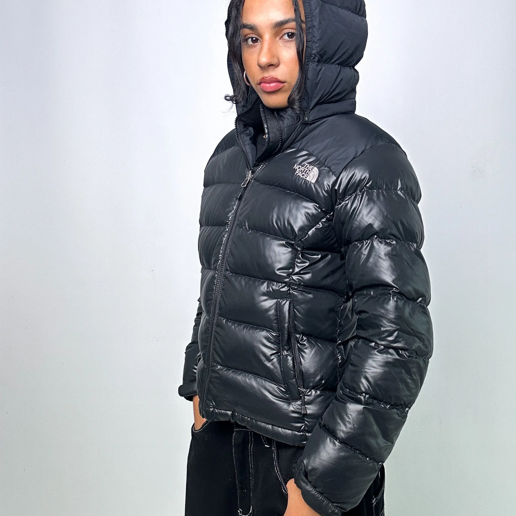 Black 90s The North Face 700 Series Puffer Jacket Coat (L)