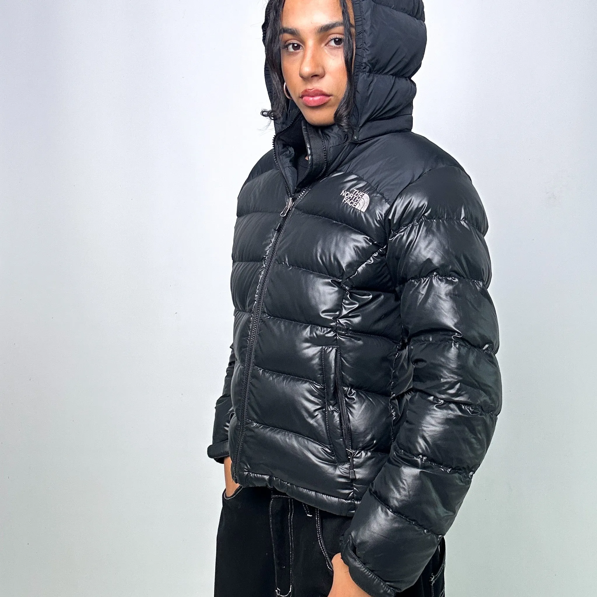 Black 90s The North Face 700 Series Puffer Jacket Coat (L)