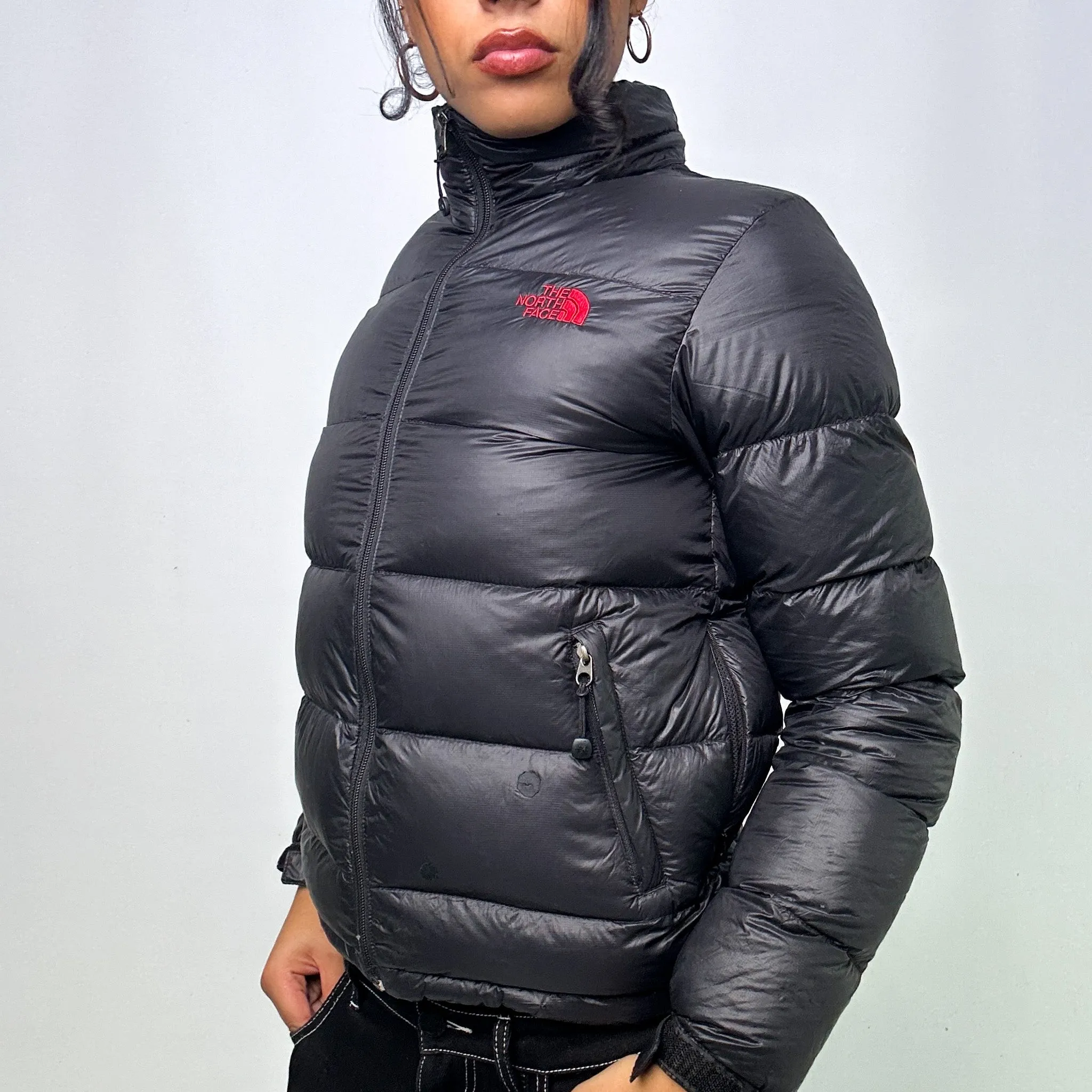 Black 90s The North Face 800 Series Puffer Jacket Coat (S)