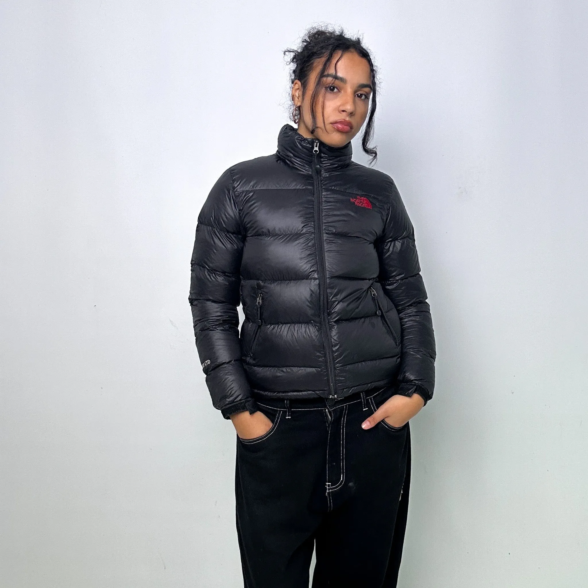 Black 90s The North Face 800 Series Puffer Jacket Coat (S)