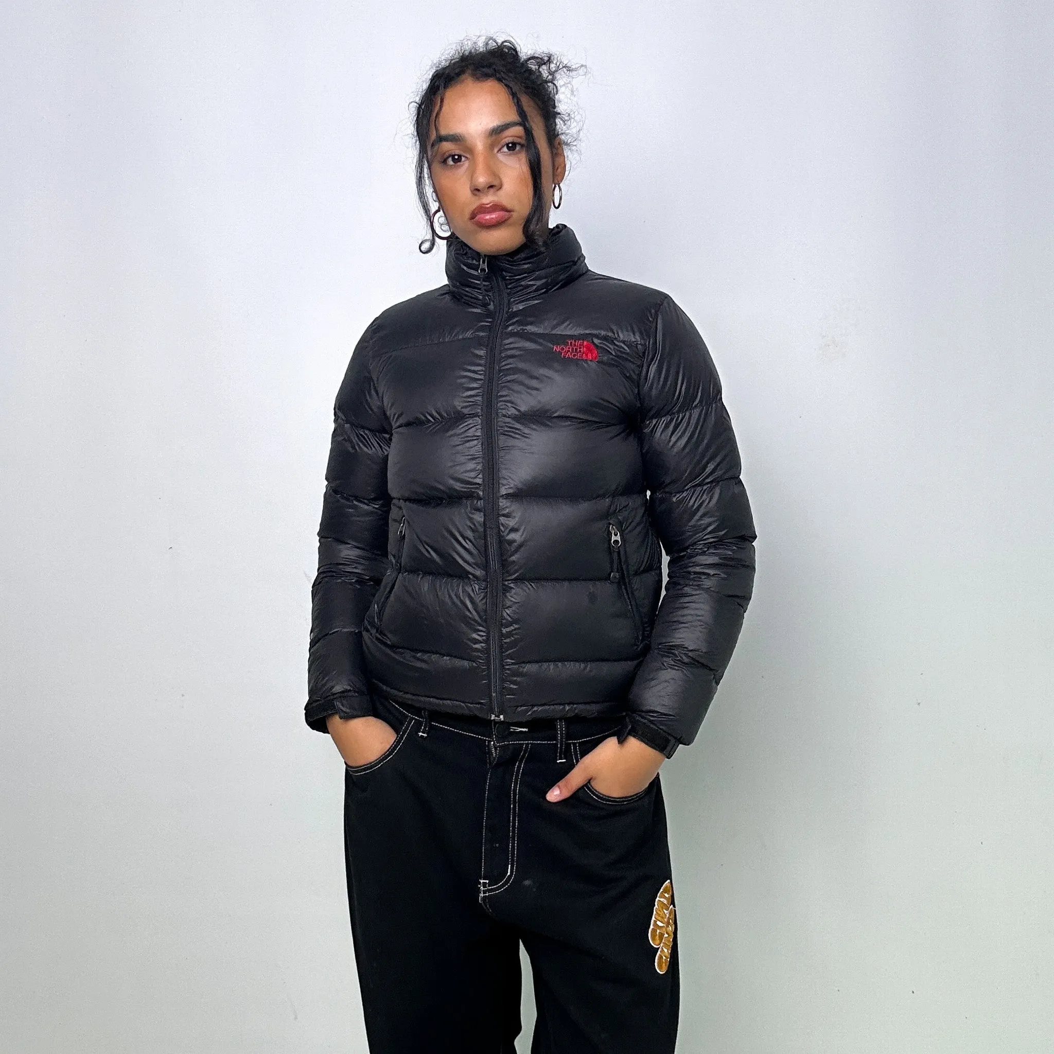 Black 90s The North Face 800 Series Puffer Jacket Coat (S)