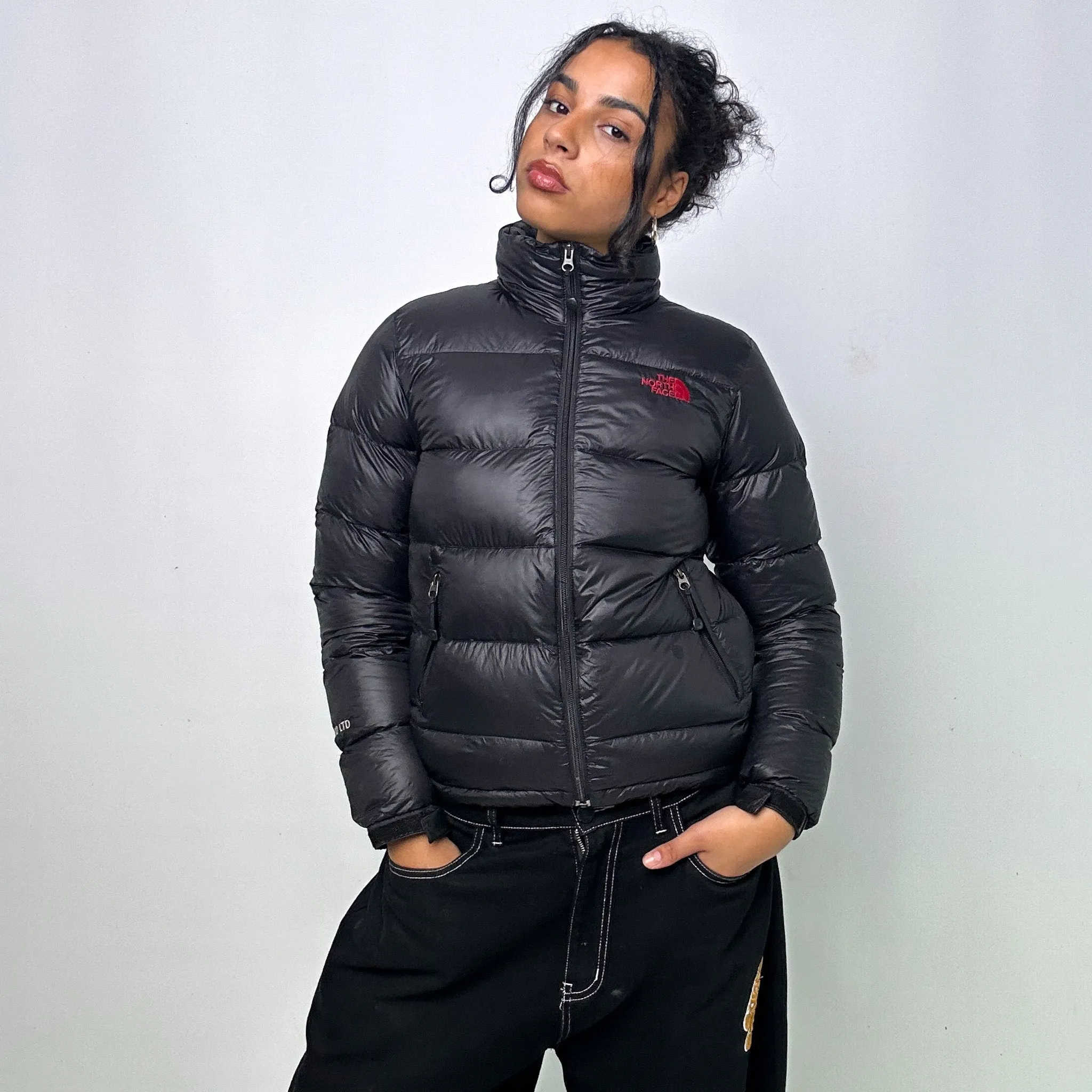 Black 90s The North Face 800 Series Puffer Jacket Coat (S)