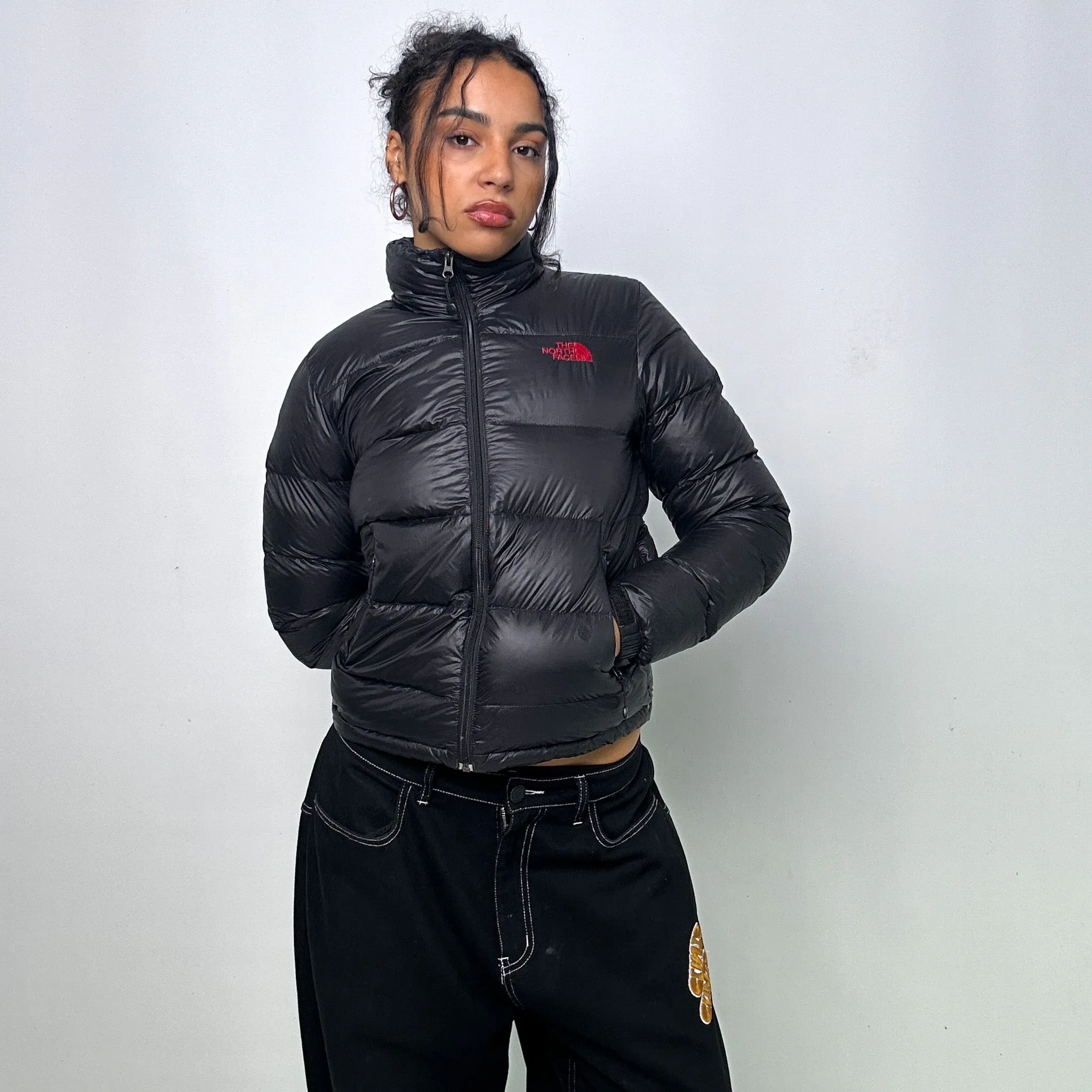 Black 90s The North Face 800 Series Puffer Jacket Coat (S)