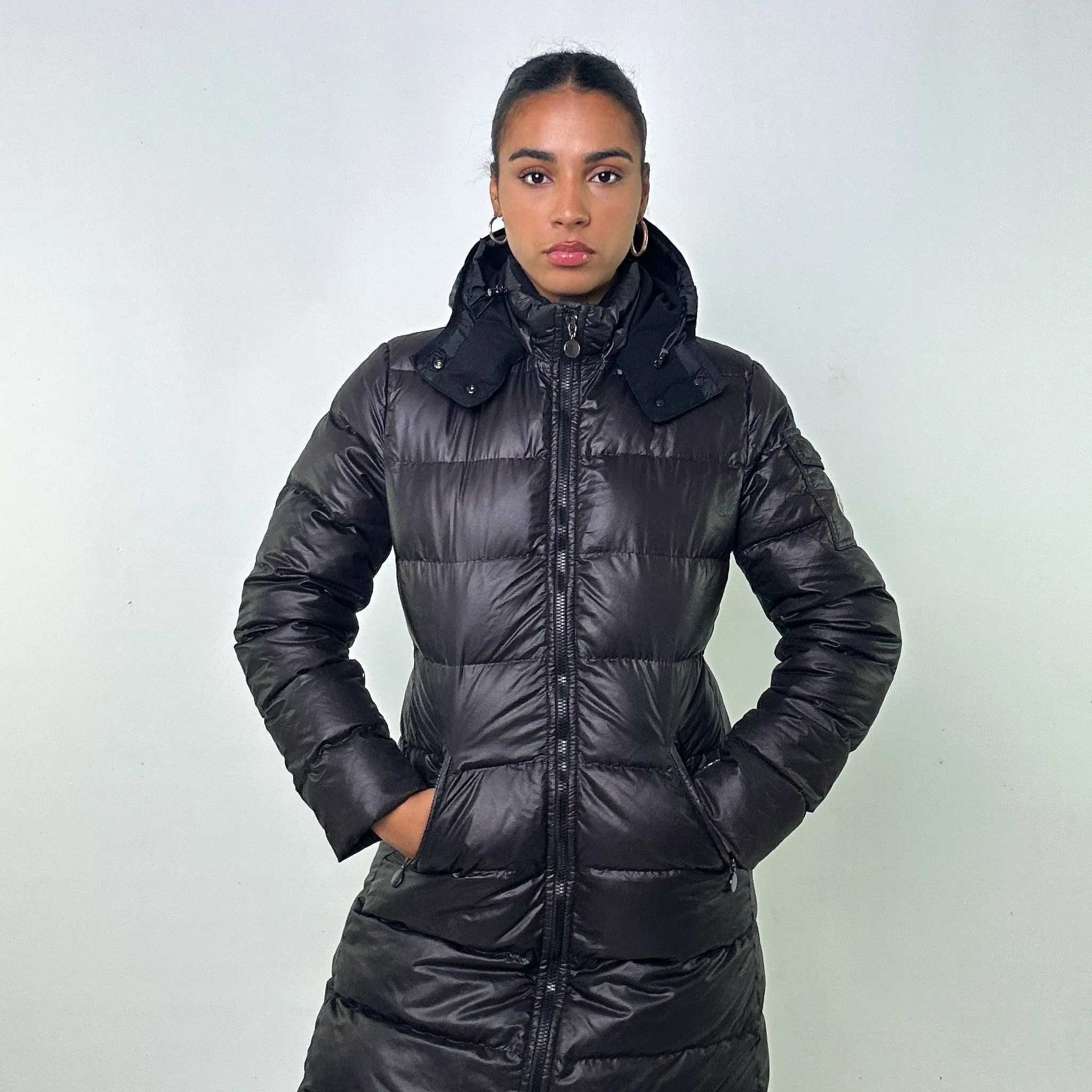 BLACK Y2KS MONCLER MOKA PUFFER JACKET COAT (