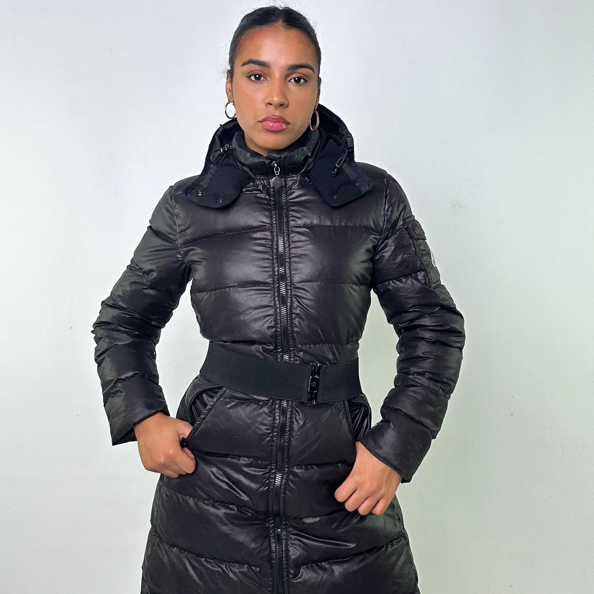 BLACK Y2KS MONCLER MOKA PUFFER JACKET COAT (