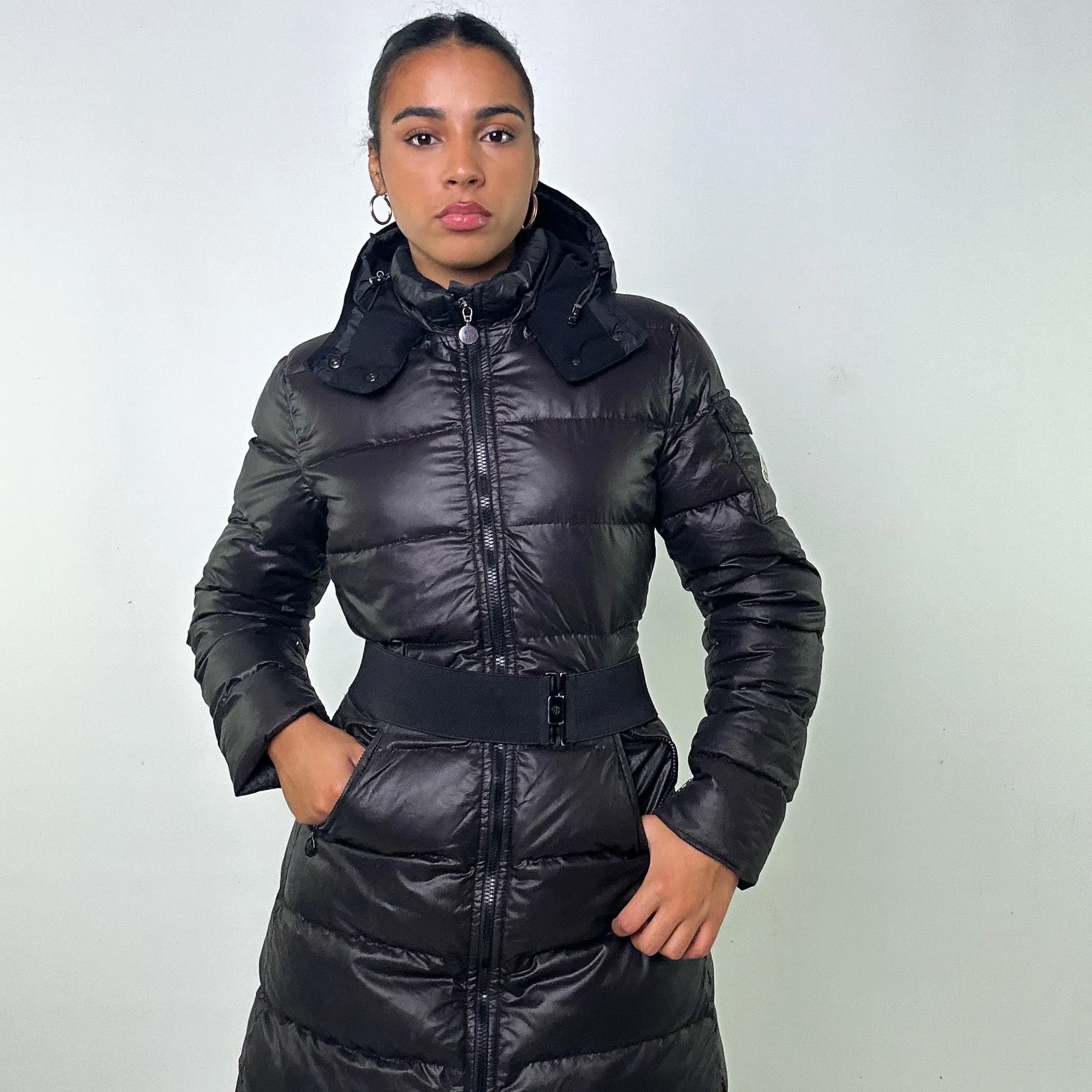 BLACK Y2KS MONCLER MOKA PUFFER JACKET COAT (