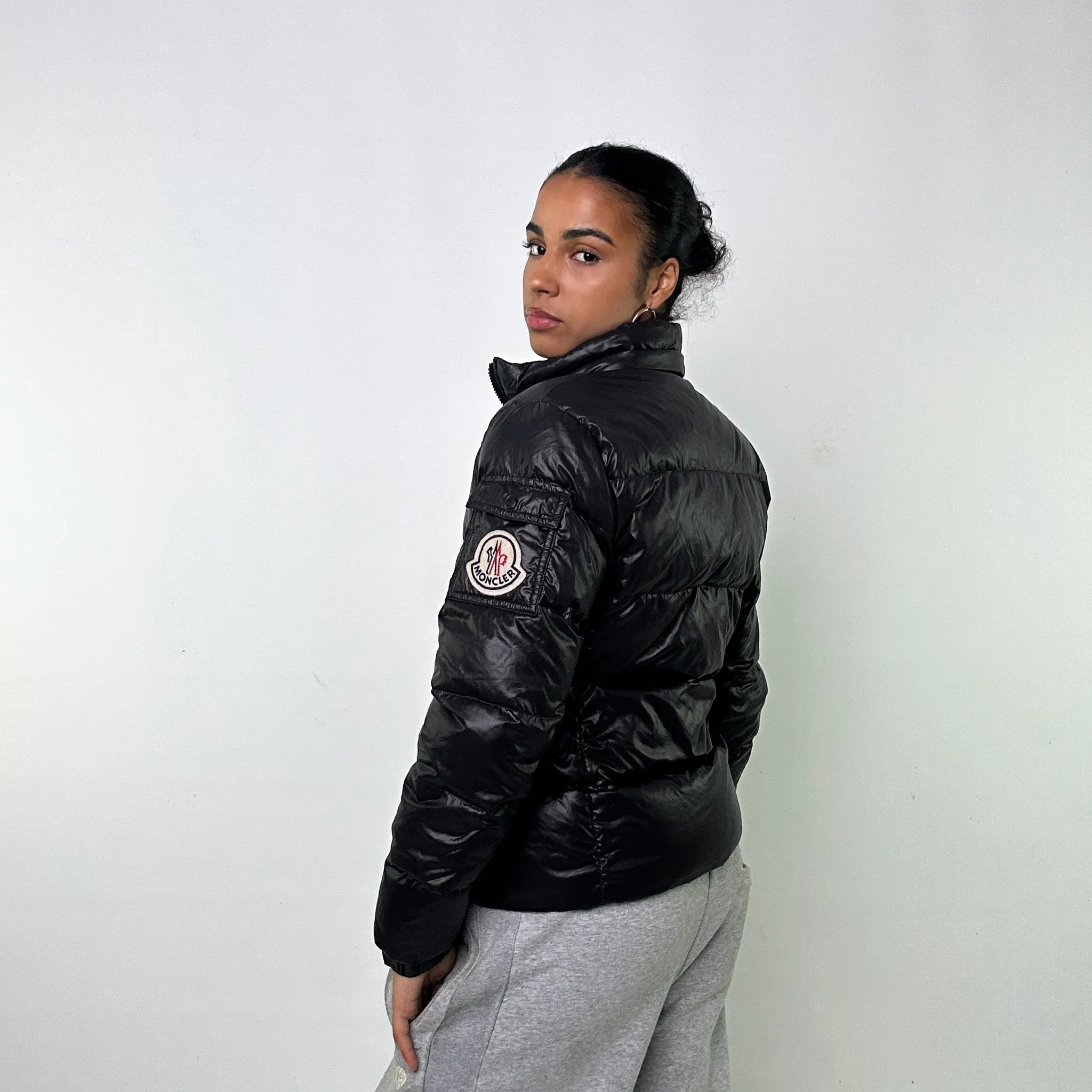 BLACK Y2KS MONCLER PUFFER JACKET COAT (