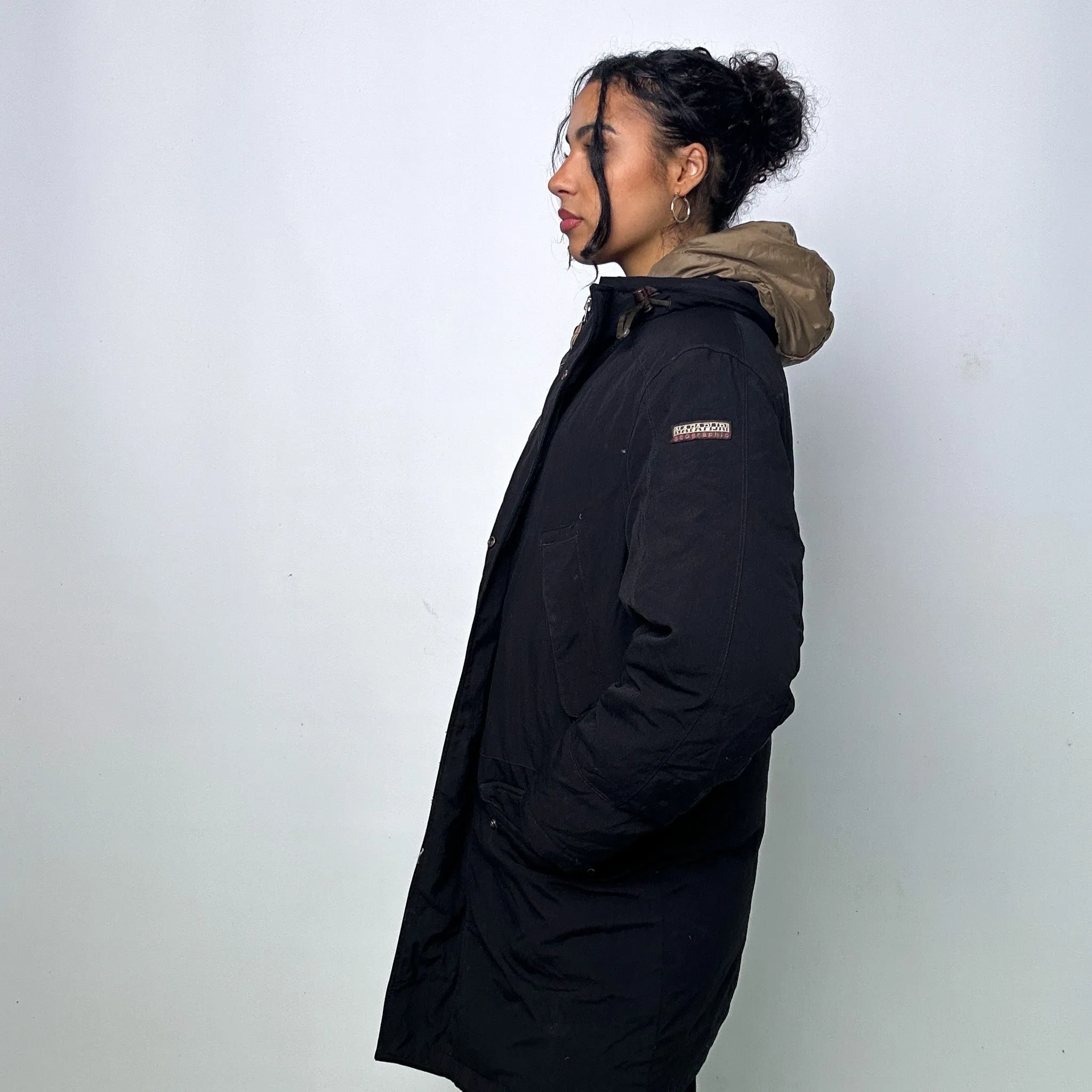 BLACK Y2KS NAPAPIJRI PUFFER JACKET COAT (