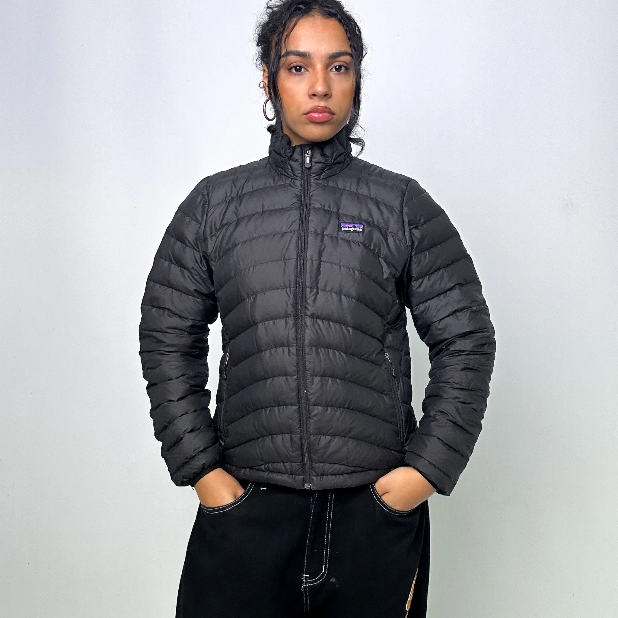 BLACK Y2KS PATAGONIA PUFFER JACKET COAT (