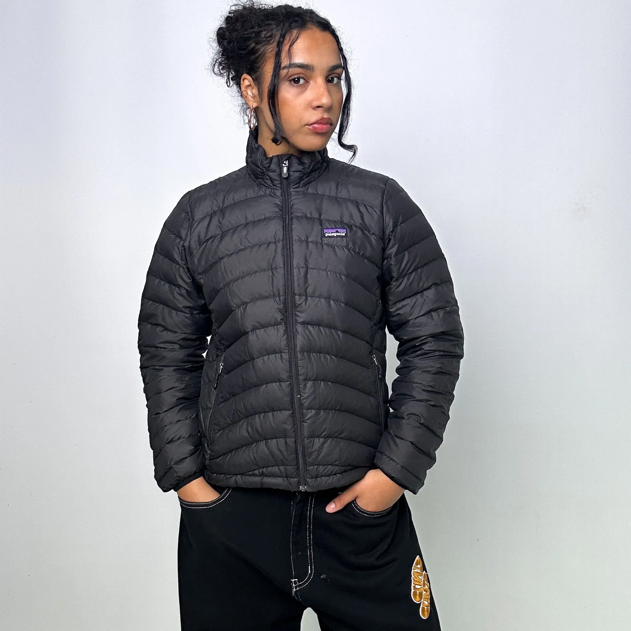 BLACK Y2KS PATAGONIA PUFFER JACKET COAT (