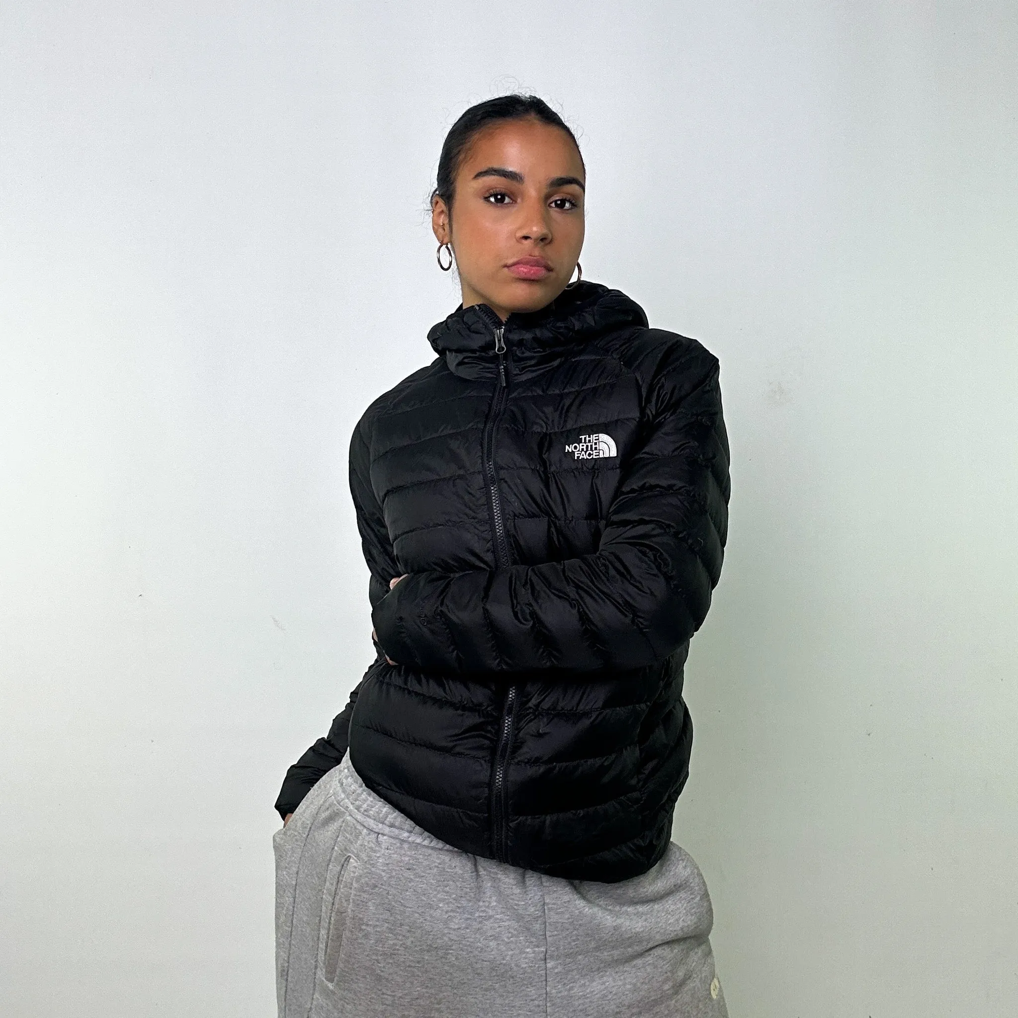 Black y2ks The North Face 600 Series Puffer Jacket Coat (S)