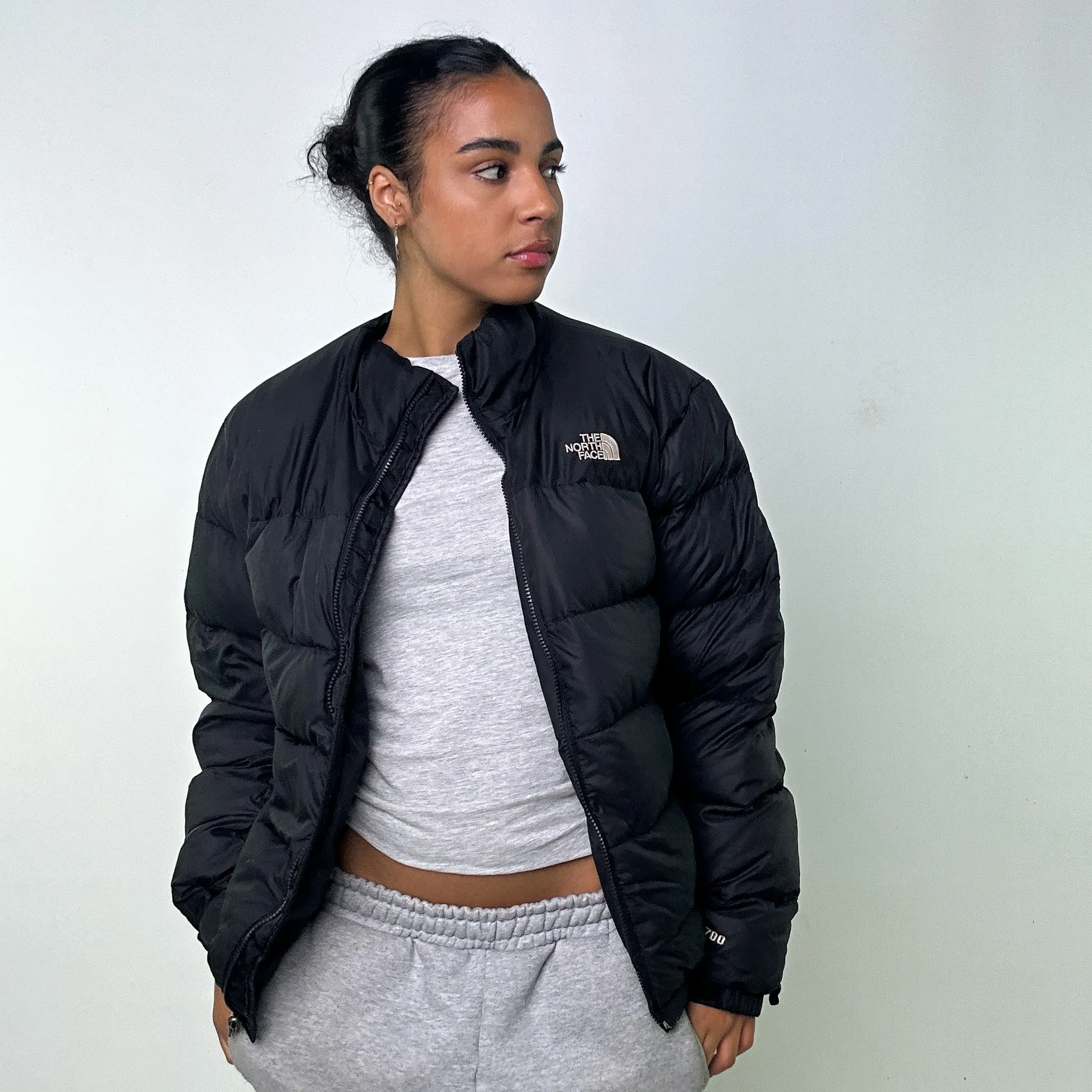 BLACK Y2KS THE NORTH FACE 700 SERIES PUFFER JACKET COAT (