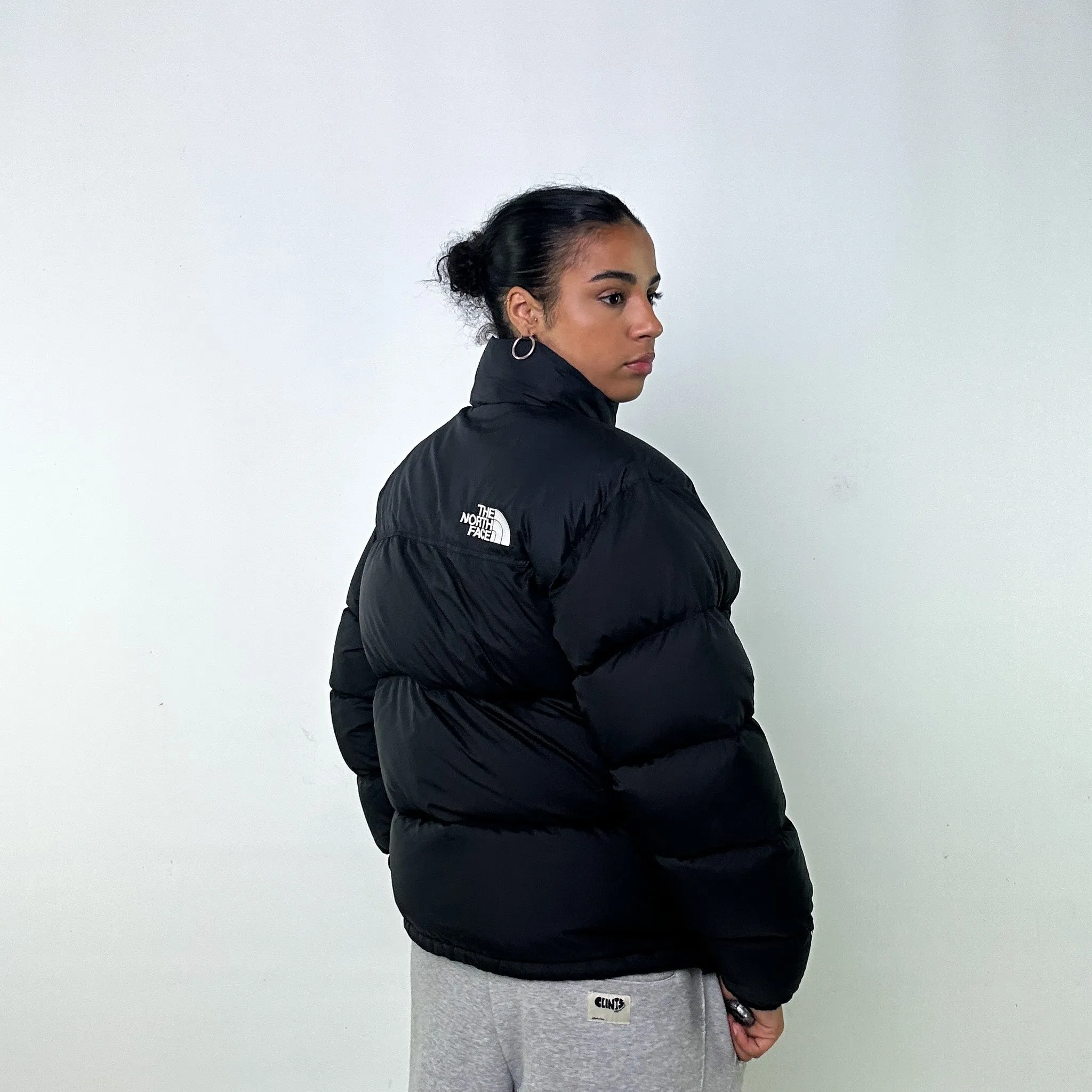 BLACK Y2KS THE NORTH FACE PUFFER JACKET COAT (