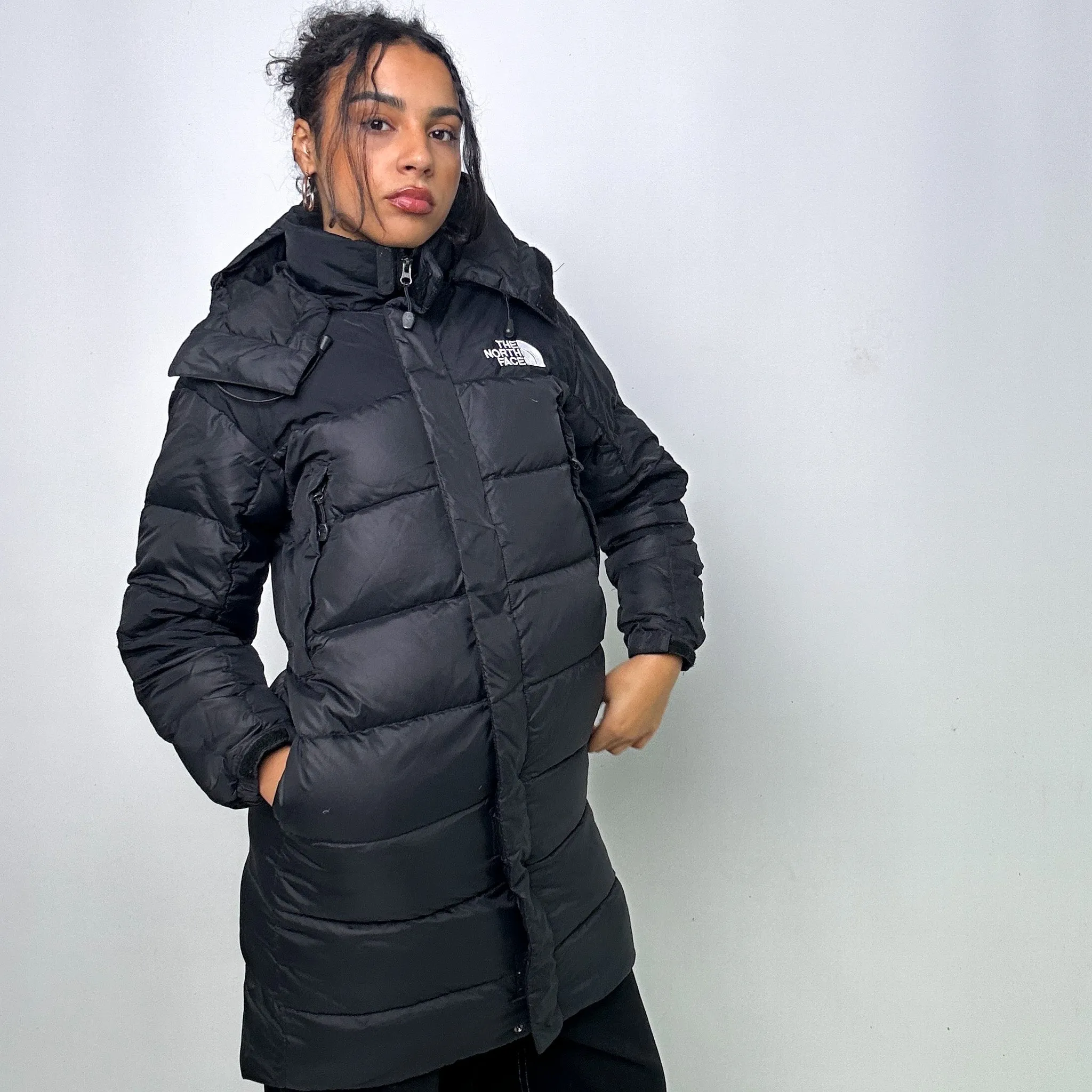 Black y2ks The North Face Puffer Jacket Coat (XS)