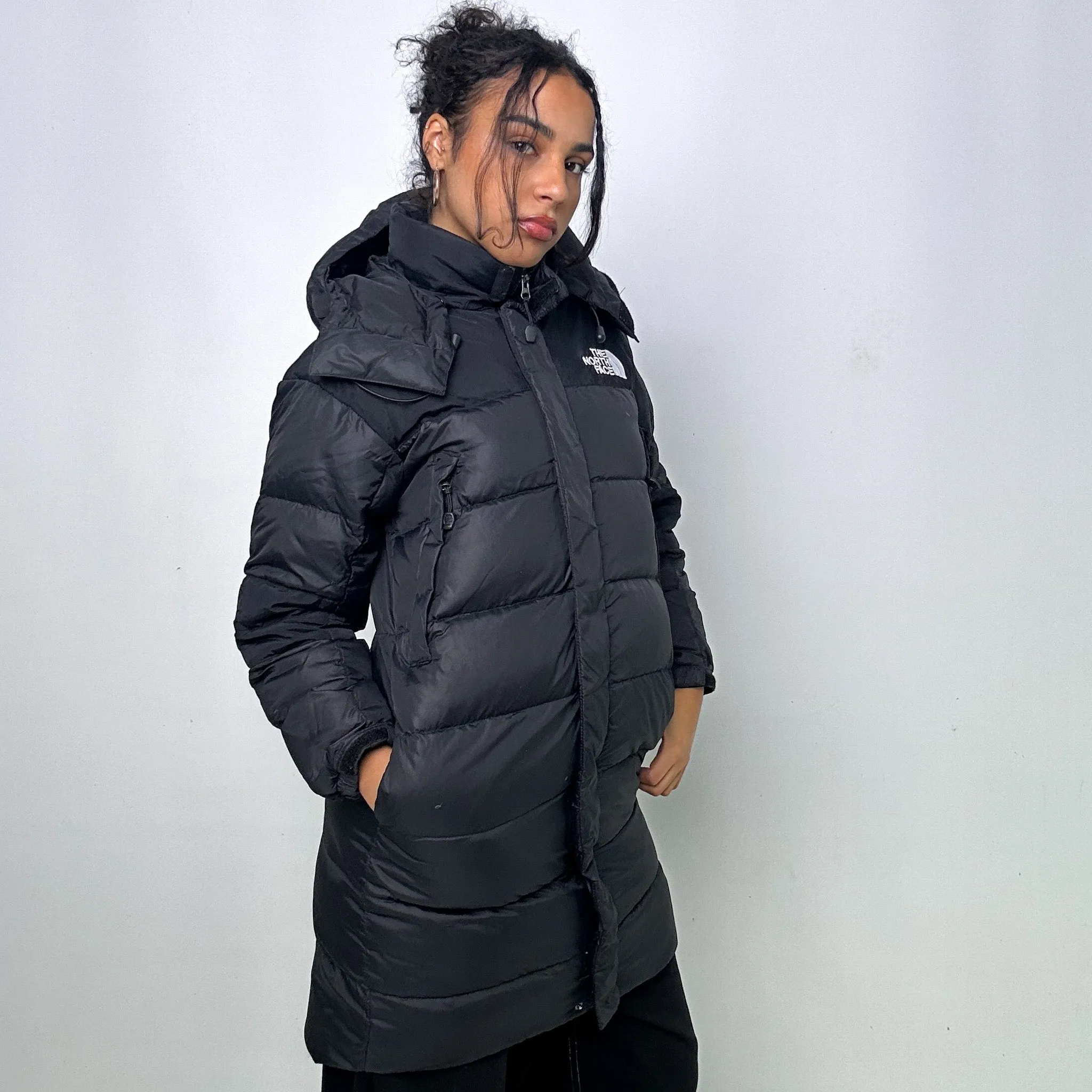 Black y2ks The North Face Puffer Jacket Coat (XS)