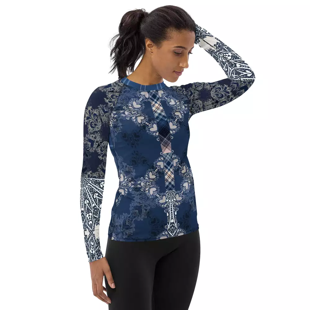 Blue Mystic Fashion Rashguard Top