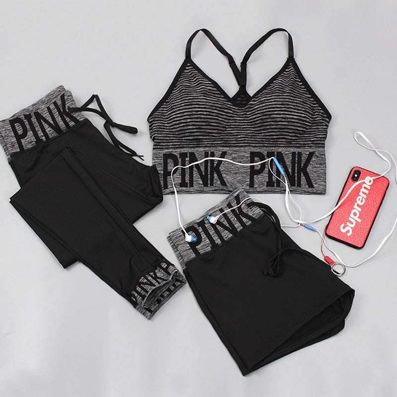 Bra+yoga pants yoga suit sportwear