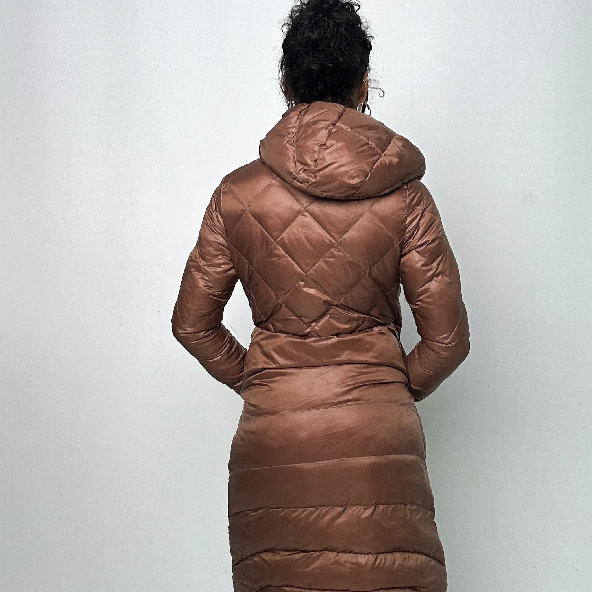 Brown 90s Moncler Puffer Jacket Coat (S)