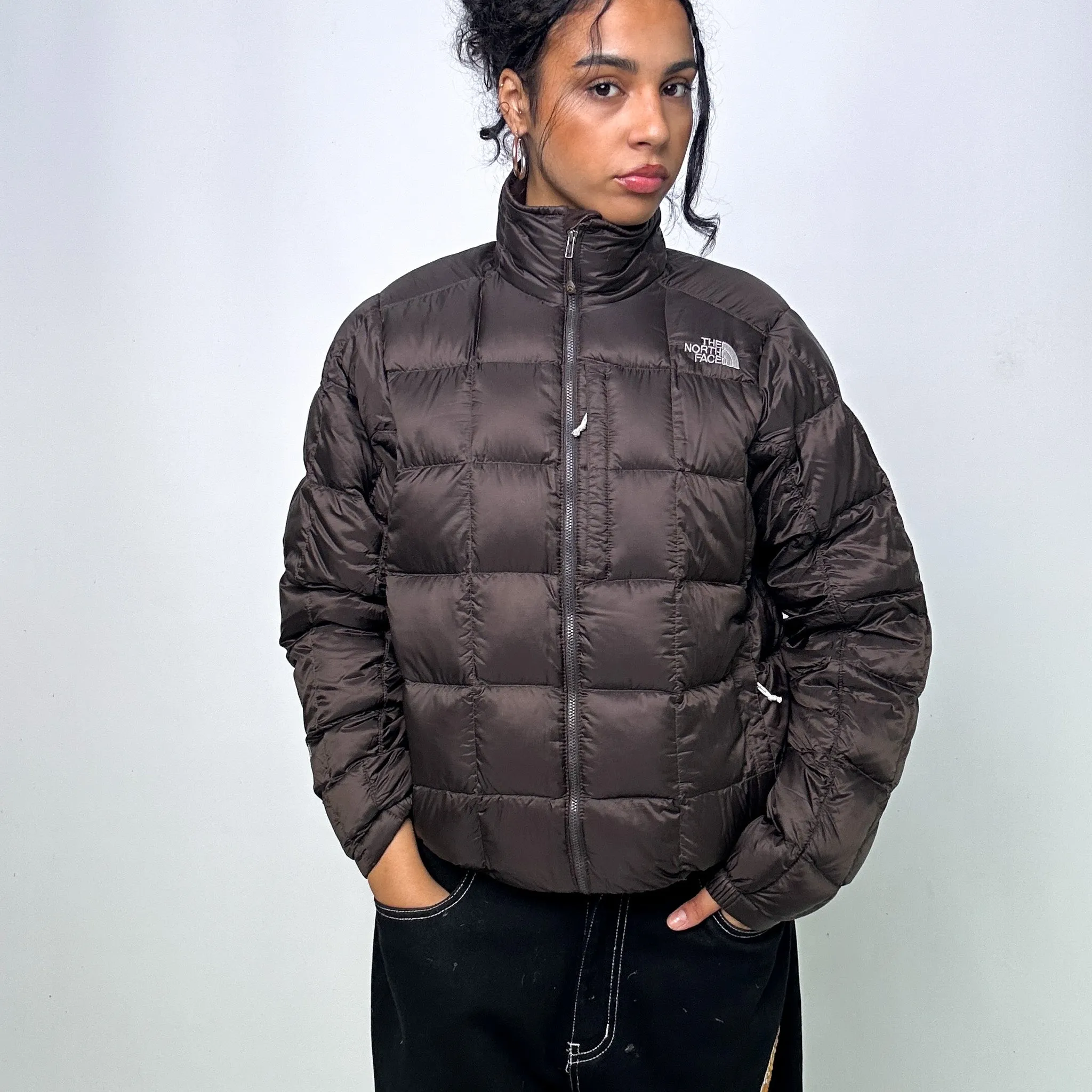 Brown 90s The North Face 800 Summit Series Puffer Jacket Coat (S)