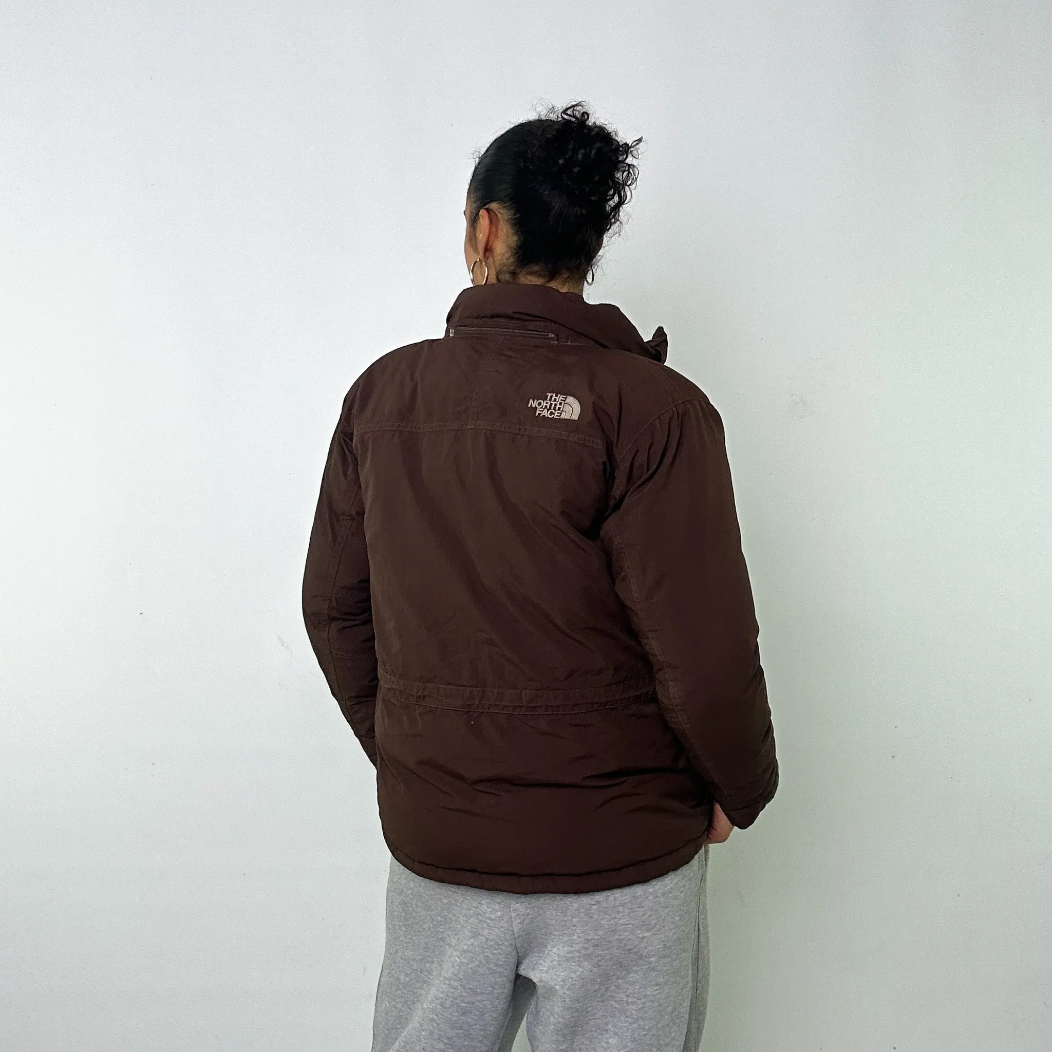 Brown 90s The North Face Puffer Jacket Coat (S)