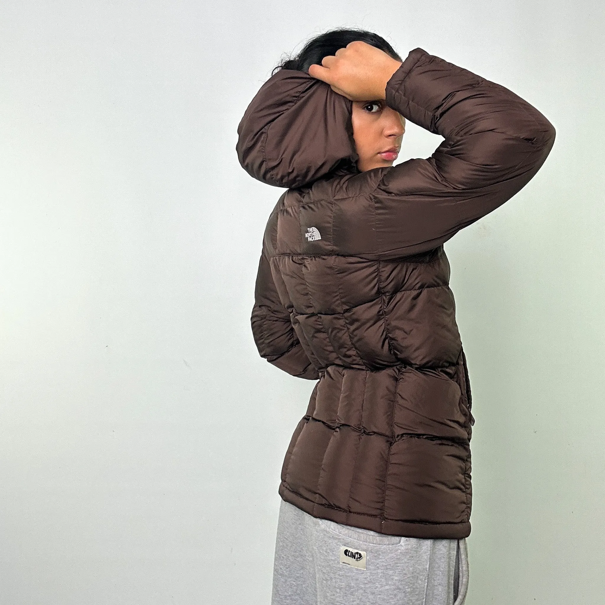 BROWN Y2KS THE NORTH FACE 550 SERIES PUFFER JACKET COAT (