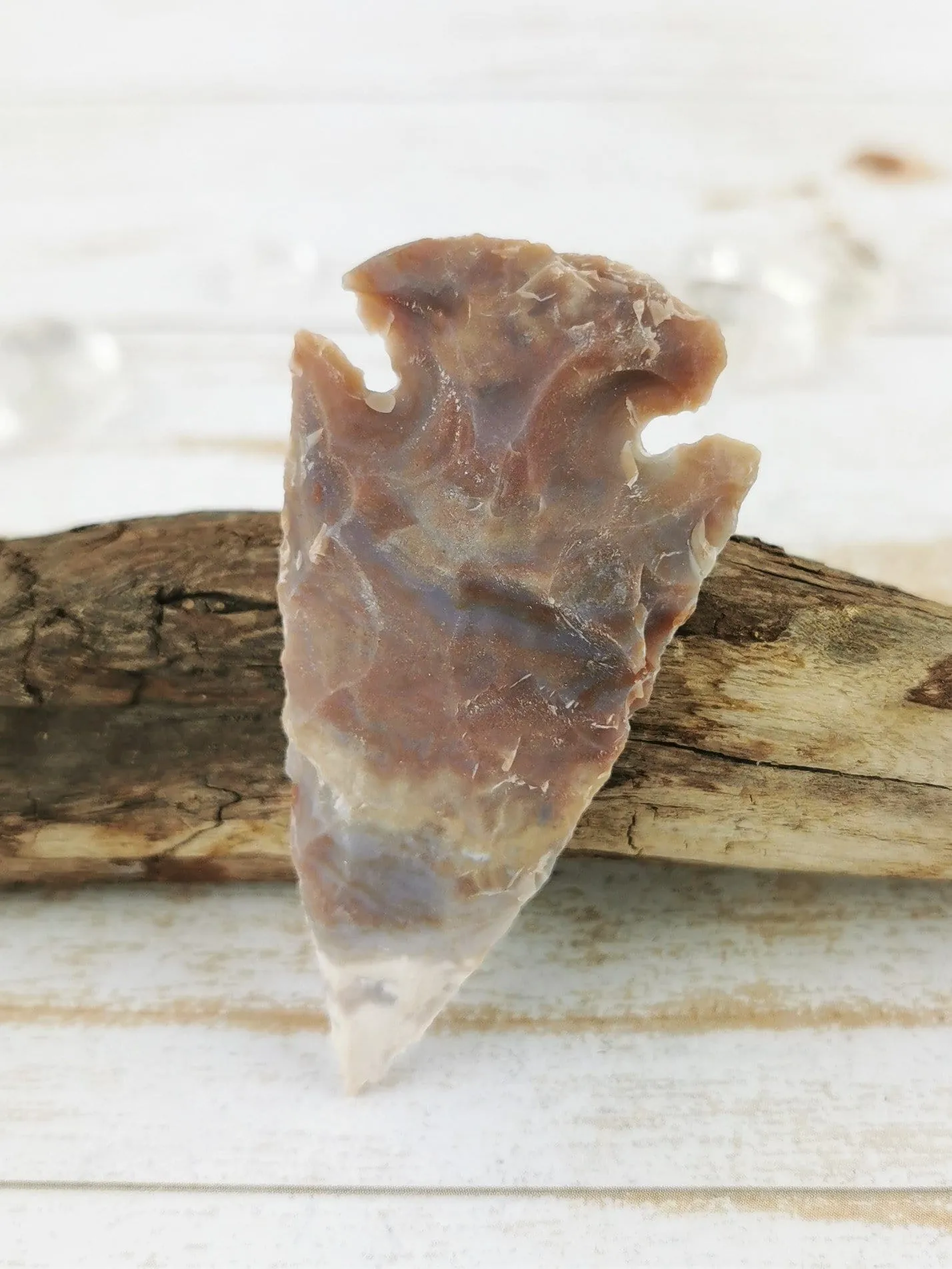 Carved Jasper Arrowheads, Purple