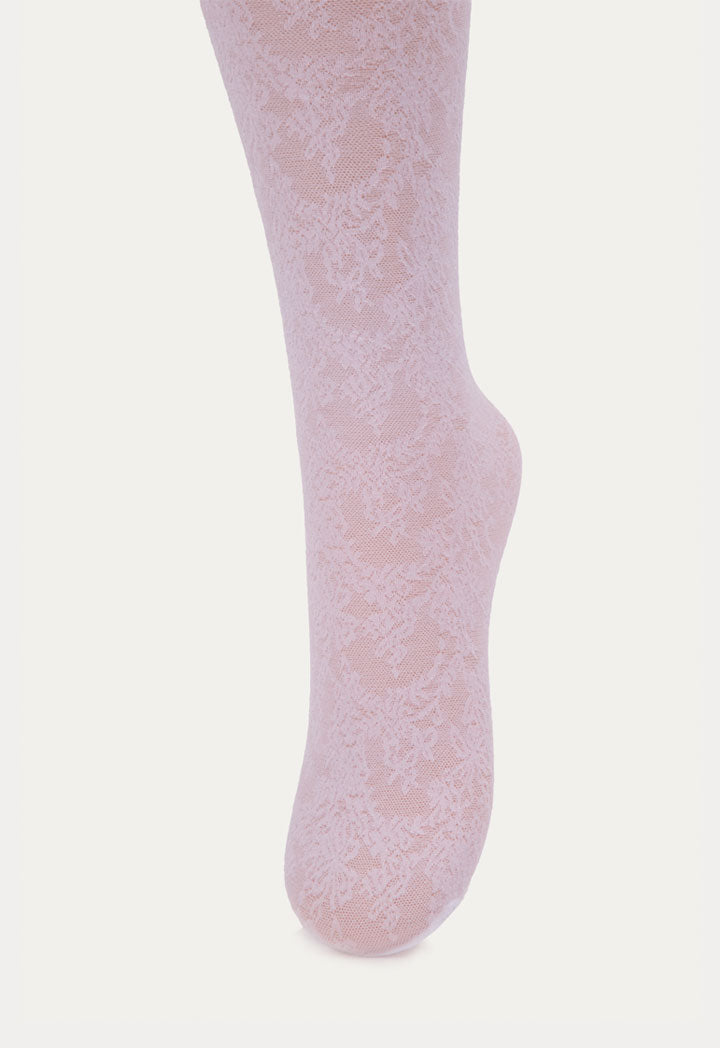 Classic Floral Pattern Tights