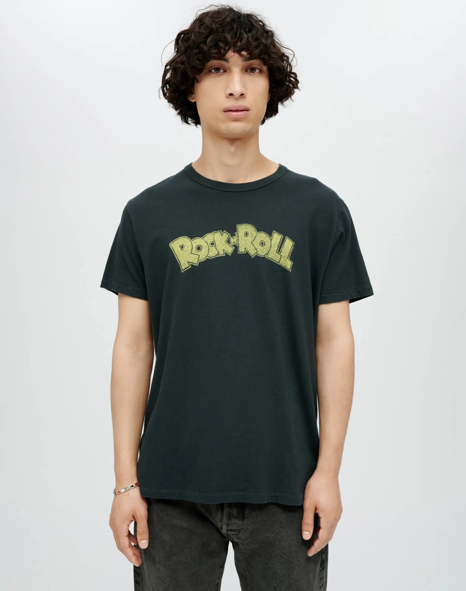 Classic Rock N Roll Tee - Aged Black