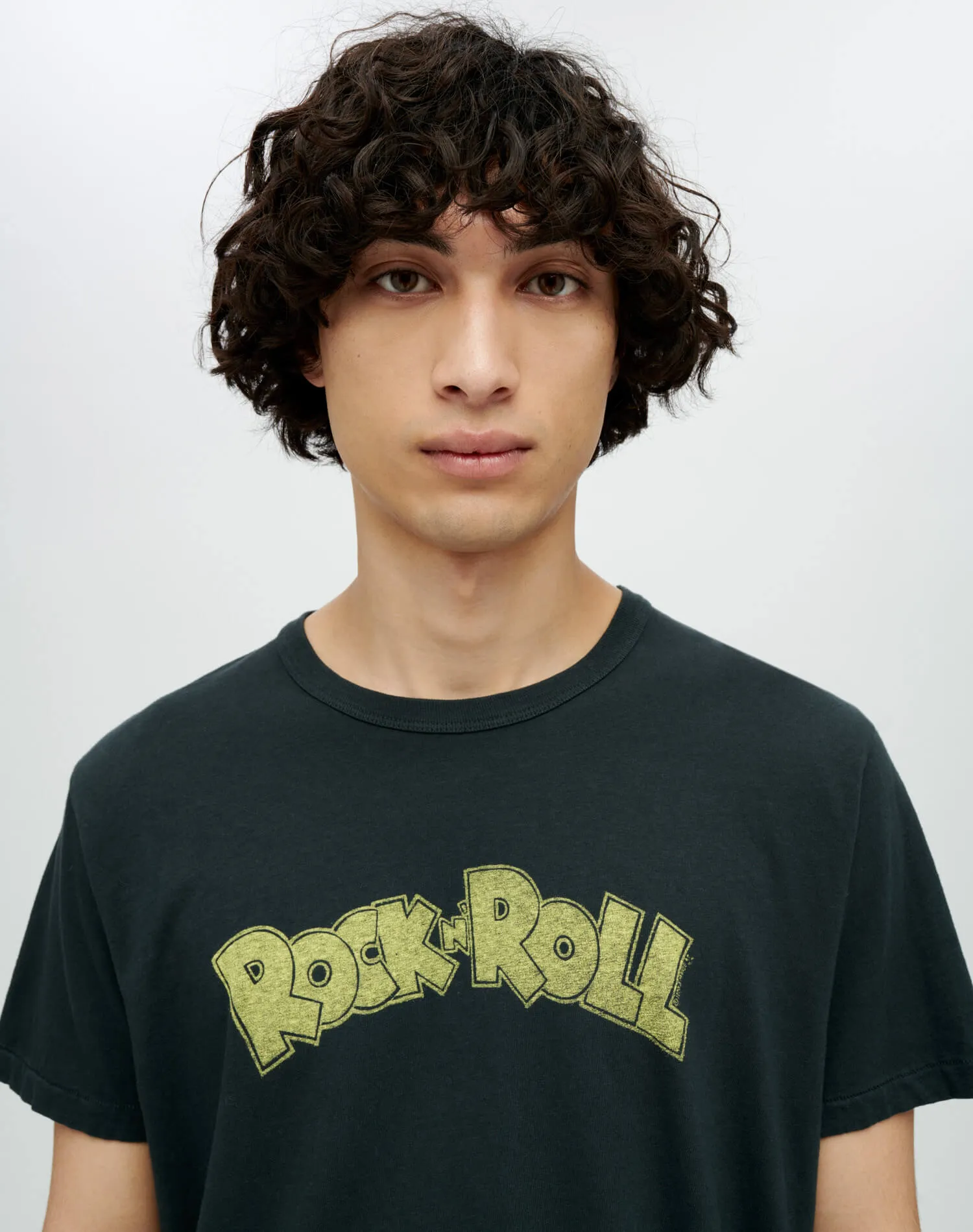 Classic Rock N Roll Tee - Aged Black