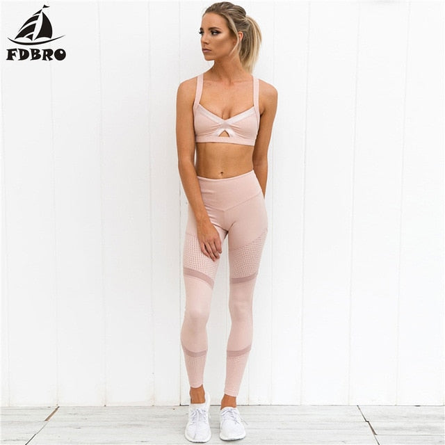 Clothes Yoga gym Fitness Tracksuit Pants Sexy Tops Slim Sportswear