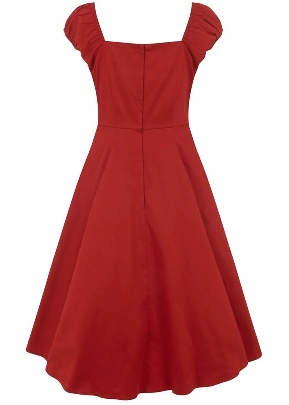 Collectif Dolores Classic 50's Swing Dress Red