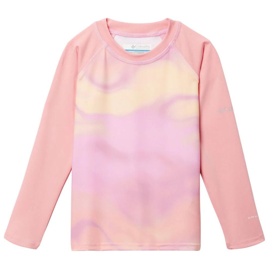 Columbia Salmon Rose Undercurrent Sandy Shores Toddler L/S Rashguard