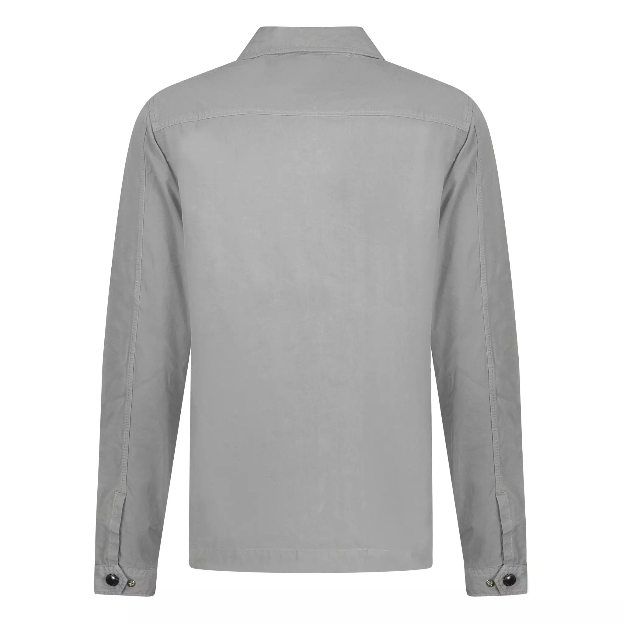 CP COMPANY FULL ZIP LENS OVERSHIRT GREY