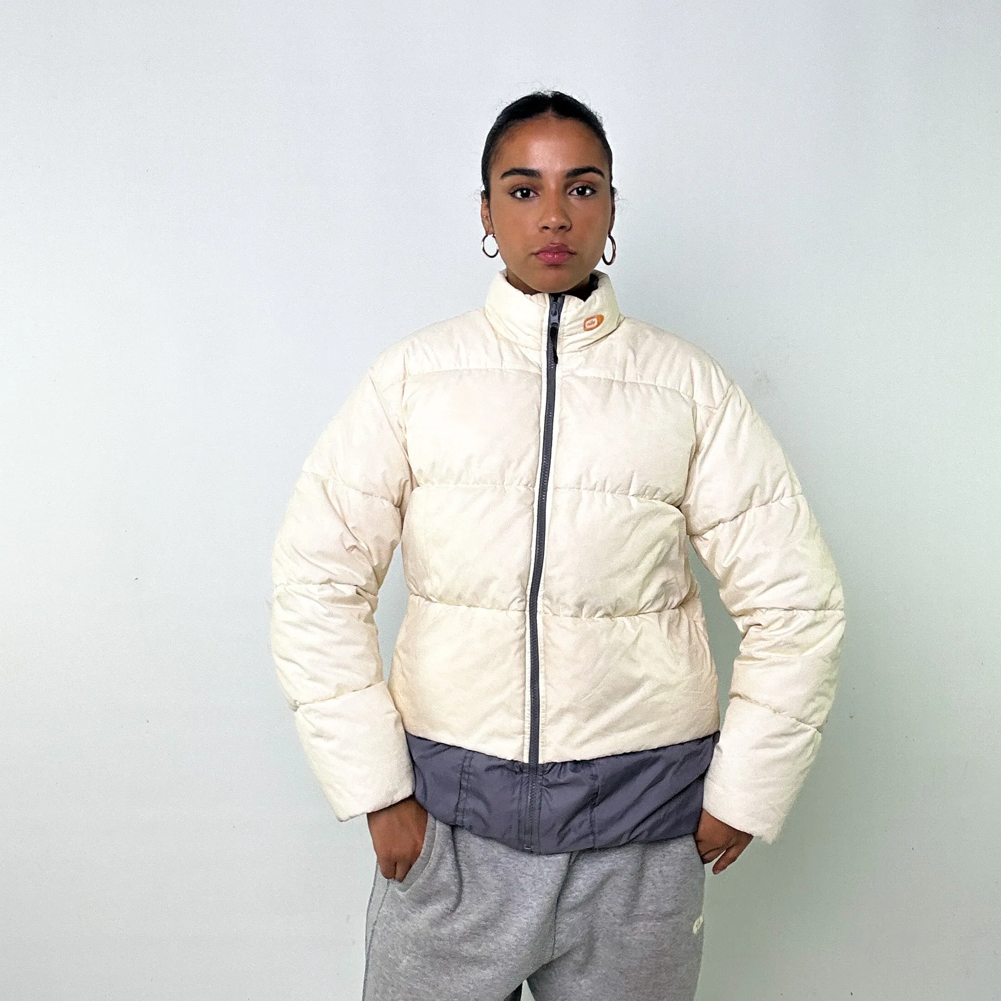 CREAM Y2KS NIKE PUFFER JACKET COAT (