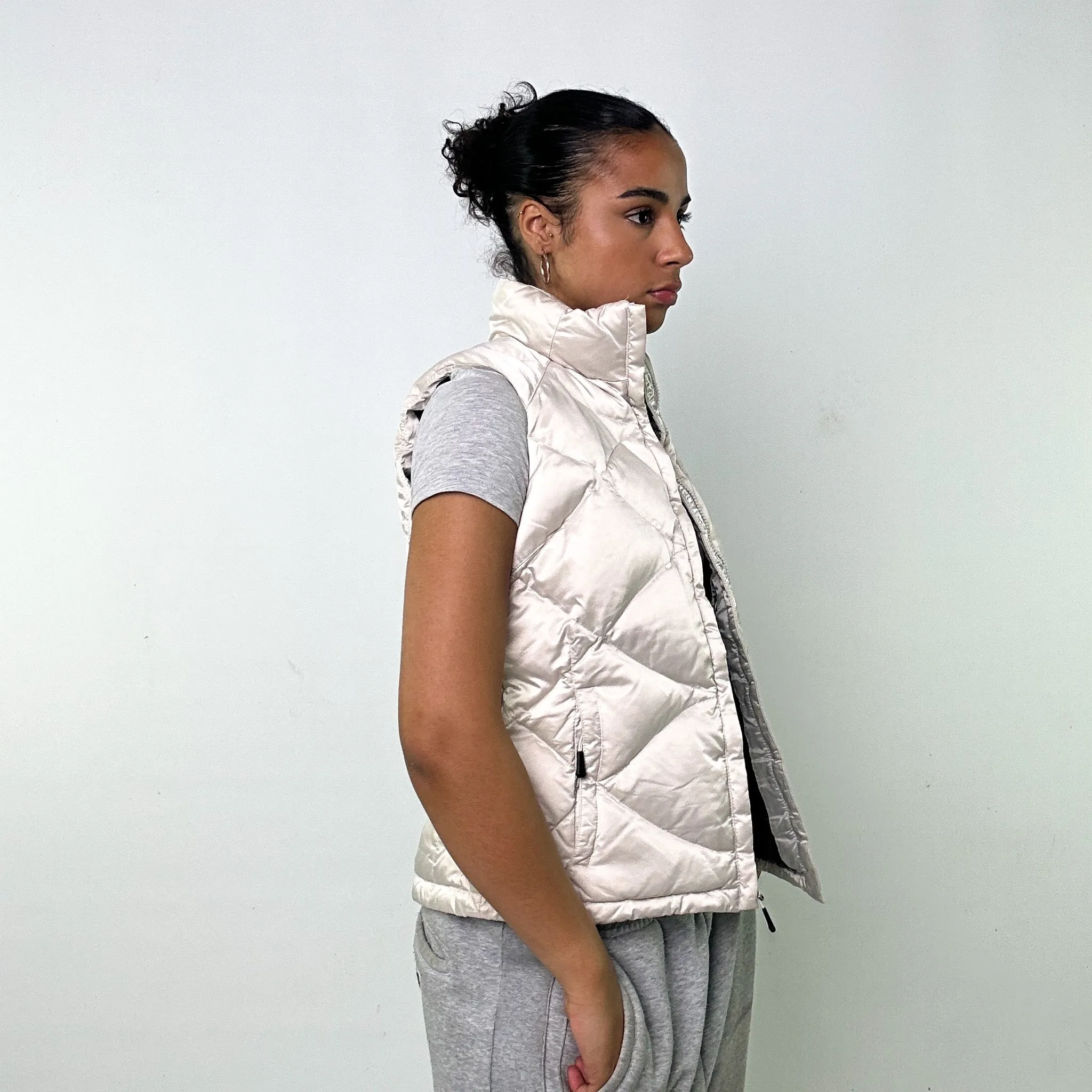 CREAM Y2KS THE NORTH FACE 550 SERIES PUFFER JACKET COAT GILET (